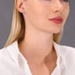 Plain Star Shape Stud Earrings in Sterling Silver