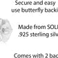 Sterling Silver Halo Stud Earrings