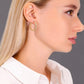 14k Yellow Gold Twisted Round Hoop Earrings with Hand Engraved Design